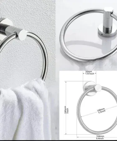 Stainless Steel Towel Ring Holder 6" | Khareedo