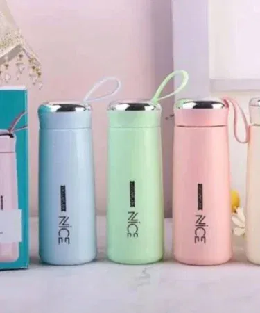 Nice Glass Water Bottle 400ml Hot & Cold | Khareedo