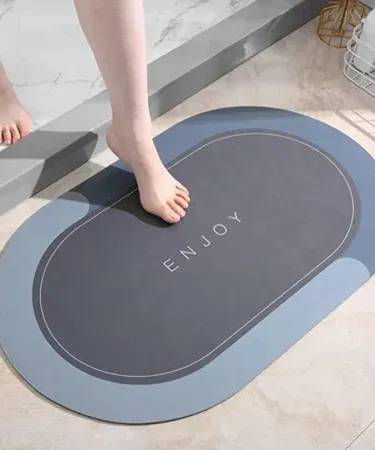 Water absorbent non-slip bath mat for bathroom, kitchen, entryway, sink in Pakistan