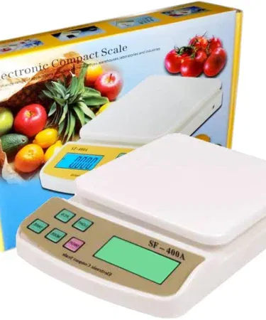 10kg Imported Digital Kitchen Scale SF400A LCD Precision Multiple Modes for Weighing Scales in Pakistan