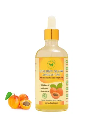 Beauty Glow Apricot Oil for anti-aging and deep skin hydration, available in 50ml and 100ml sizes in Pakistan.