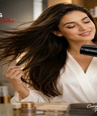 Remington Salon Compact Hair Dryer RM-6002 Black ABS Plastic 5000W Unisex Pakistan