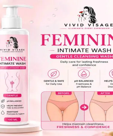 Vivid Visage Feminine Intimate Wash 100ml for gentle cleansing and freshness