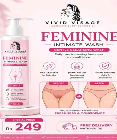 Vivid Visage Feminine Intimate Wash 100ml for gentle cleansing and freshness