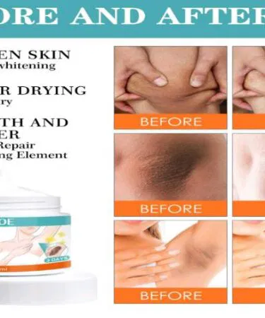 Unisex whitening cream for private parts, vagina, underarms, and under legs sold in Pakistan