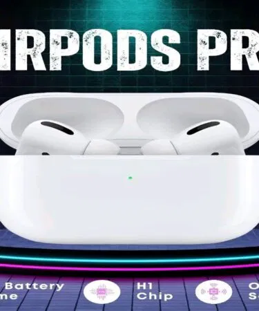 Airpods Pro 2 wireless earbuds with charging case, white, fast connectivity, 18hr battery life, unisex, sold in Pakistan