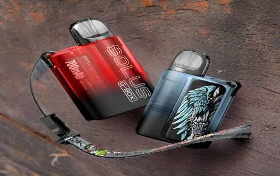 SMOK Solus G Box compact vape kit with 7 color crystal body, red blue black plastic, 700mah battery, unisex, sold in Pakistan