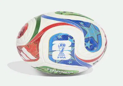 FIFA World Cup 2026 Trionda Pro Football in white, polyurethane, unisex, free size, sold in Pakistan