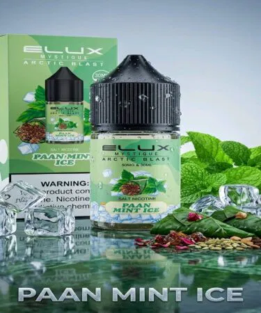 Elux Paan Mint Ice 30ml e-liquid with 35mg or 50mg nicotine strength, unisex, sold in Pakistan