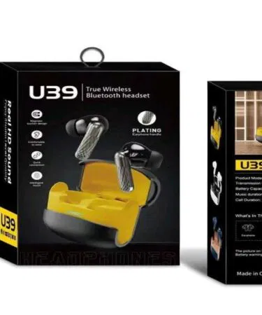 U39 True Wireless Bluetooth Earbuds Premium TWS Headset with Charging Case