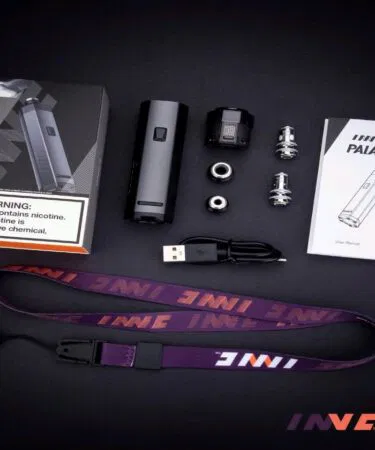 INVC Palace S Pod System rechargeable vape kit in red, blue, or black, sold in Pakistan.