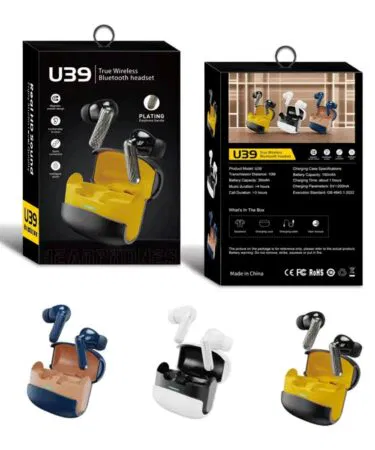 U39 True Wireless Bluetooth Earbuds Premium TWS Headset with Charging Case