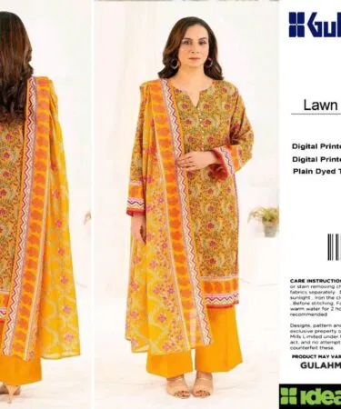 Gul Ahmed Lawn 3-Piece Suit for Women | Khareedo