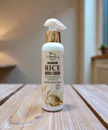 Purezza Natural Rice Water Face Wash for bright, hydrated, and deeply cleansed skin in Pakistan