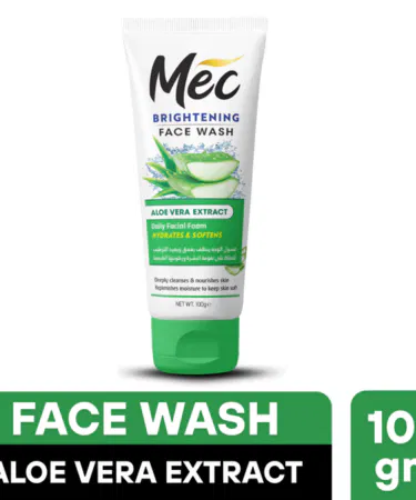 Mec Brightening Aloe Vera Extract Face Wash 100gm for all skin types, sold in Pakistan