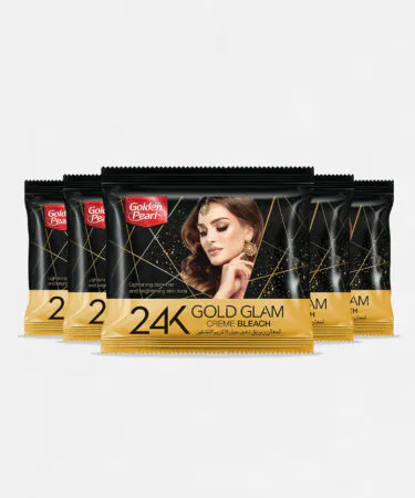 Pack of 5, 24K Gold Glam Cream Bleach Deal for radiant skin, sold in Pakistan