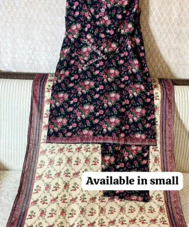 Printed Lawn Dress with Embroidery | Khareedo
