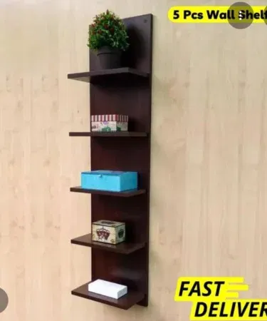 Adorable DIY wall mounted wooden floating shelves, book shelf, and storage racks.