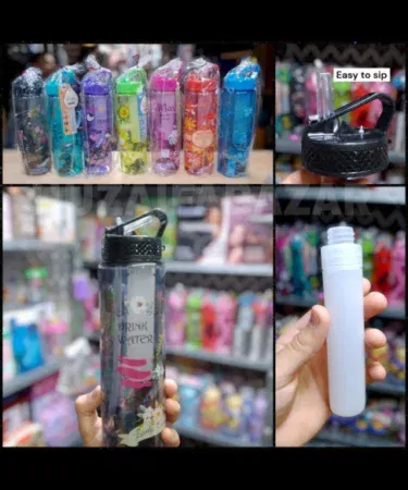 600ml travel ice gel freezing stick water bottle with sipper straw for sale in Pakistan