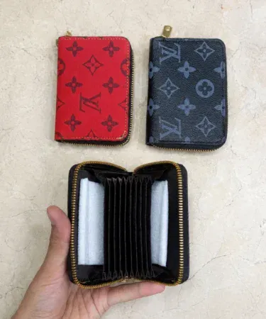 LV Golden Zip Card Wallet for Men & Women | Khareedo