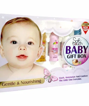 Soft Touch Baby Care Large Gift Box Kit Pack of 8 with Baby Oil, Lotion, Soap, Shampoo, Cologne