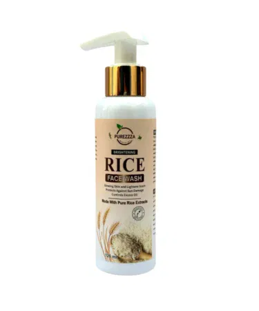 Purezza Natural Rice Water Face Wash for bright, hydrated, and deeply cleansed skin in Pakistan