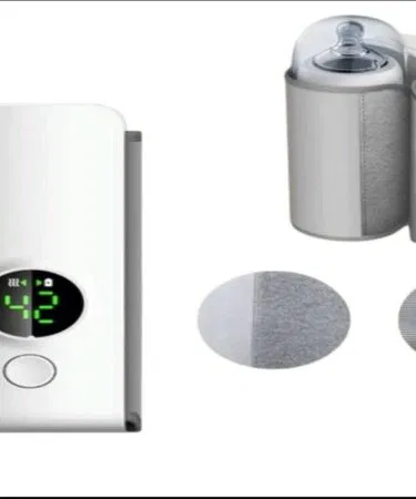 Portable rechargeable electric milk warmer heating mug for baby milk, white, unisex, sold in Pakistan
