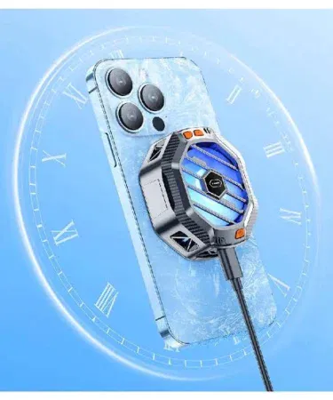 WiWU Wi-R001 Armor Magnetic Cooling Fan for mobile phones with RGB light and MagSafe charging